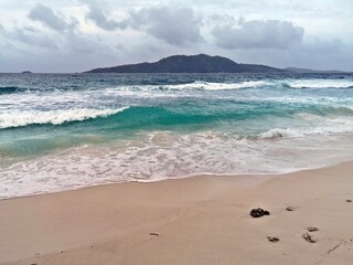Surfers Beach (Grand Anse) auf den Seychellen, La Digue