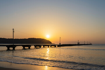【千葉県】南房総 夕焼けの原岡桟橋