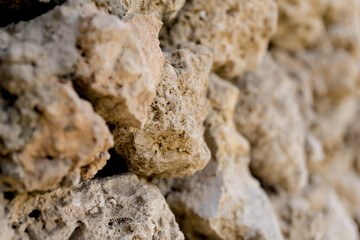 Beautiful overlay texture of old stone wall