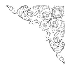 Calligraphic design elements: page decoration, Premium Quality and Satisfaction Guarantee Label, antique and baroque frames and floral ornaments, grunge frames.