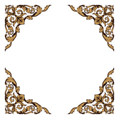 Calligraphic design elements: page decoration, Premium Quality and Satisfaction Guarantee Label, antique and baroque frames and floral ornaments, grunge frames.