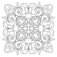 Fototapeta premium Calligraphic design elements: page decoration, Premium Quality and Satisfaction Guarantee Label, antique and baroque frames and floral ornaments, grunge frames.