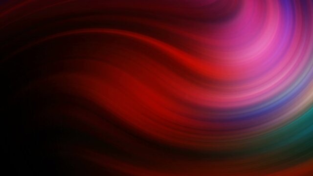 Abstract colorful liquid swirl line. Marble, paint flow graphic background in red color