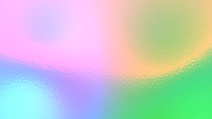 Abstract rainbow light neon fog soft glass background texture in pastel colorful gradation.