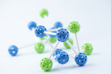Molecular Structure on the white background