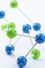 Molecular Structure on the white background