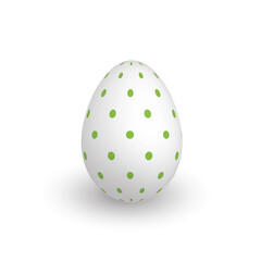 Colorful 3D realistic Easter egg