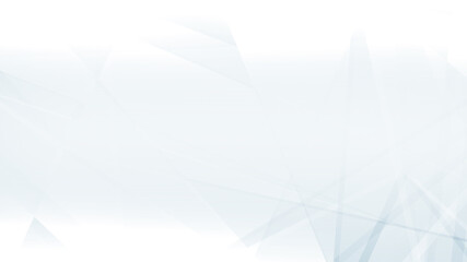 Abstract blue white and gray polygon triangle pattern gradient background. 3d render illustration.