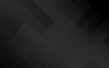 Obraz premium Black and gray polygon square pattern gradient abstract background. 3d render illustration for business presentation template.