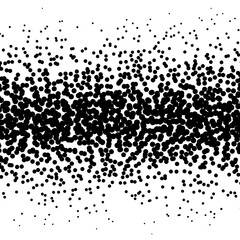 Background with irregular, chaotic dots, points, circle. Abstract monochrome pattern. Black and white color. Vector illustration Memphis style Random halftone. Pointillism
