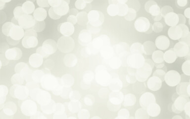 White and silver blur abstract background with bokeh lights for background and wallpaper Christmas.