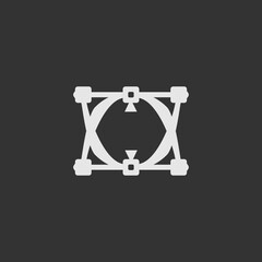 Studio flat icon. Movie scene symbol. Logo design element