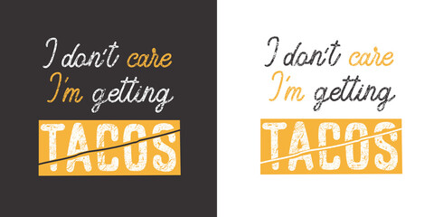 Tacos. Vector badges with traditional mexican food. Emblems for tacos, burritos, nachos, tequila. Vintage design for cafe, fast food restaurant or taqueria.