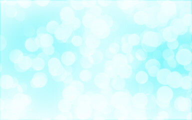 Blue white luxury focus blur background. Abstract bokeh soft light gradient for background and wallpaper Christmas.