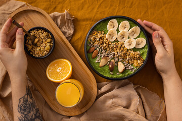 Lanche saudável na dieta