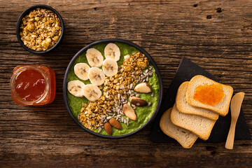 Mesa saudável e colorida 