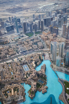 Dubai as seen from the top of Burj Khalifa Tower. © Svetlaili