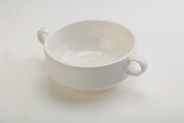White proclean bowl for serving