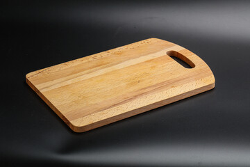 Wooden board for kitchen isolated