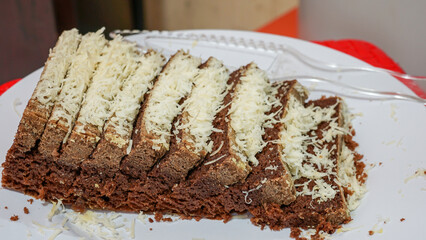 piece of chocolate cake