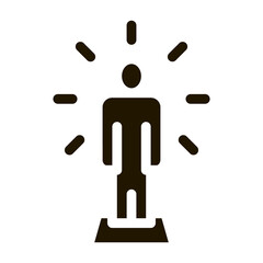 Human Sparkle Icon Vector Glyph Illustration