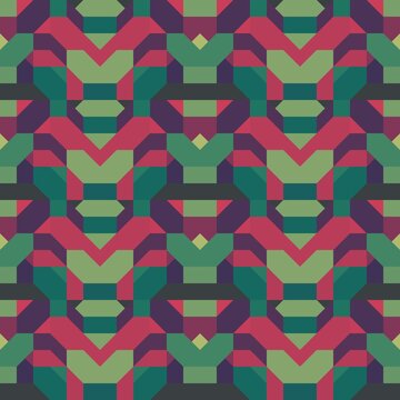 Green Red Pattern Illustration