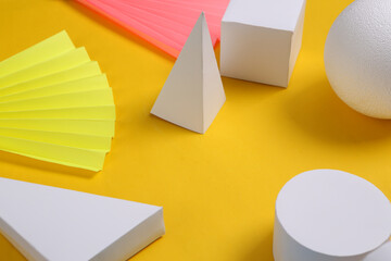 Abstract modern background of geometric shapes. Minimalism. Concept art. Creative layout