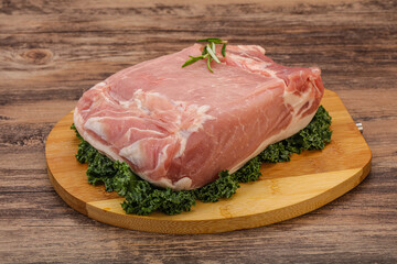 Pork meat piece for cooking