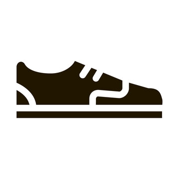 Sneaker Shoe Icon Vector Glyph Illustration