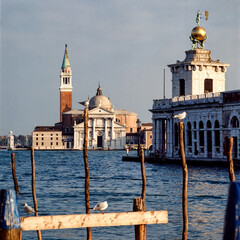 Venezia. Canal Grande con la Dogana verso San Giorgio Maggiore.