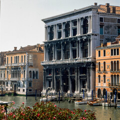 Venezia. Facciata rinascimentale Palazzo Corner Cà Granda sul Canal Grande.