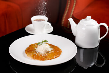 Pancake with icecream