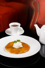 Pancake with icecream