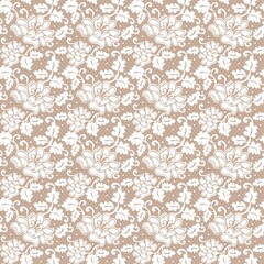 lace with zinnias
