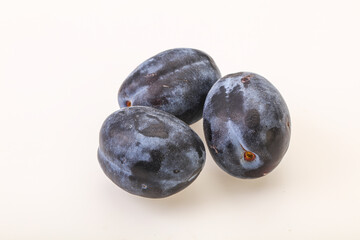Ripe sweet and tasty plum