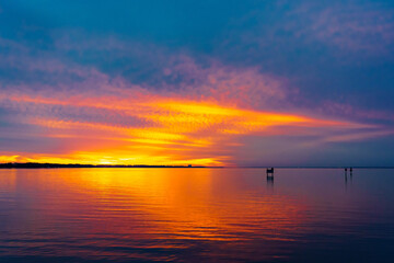 Sunset from the Village of Baytowne Wharf