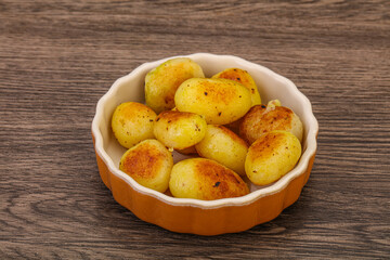 Roasted baby potato in the bowl
