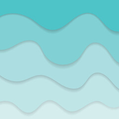 Background with waves of the sea, template for splash. Blue, brown and yellow are trendy pastel shades for summer designs.
