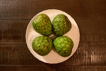 Custard apple on the table