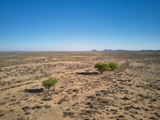 Drone view of Klein Karoo, South Africa