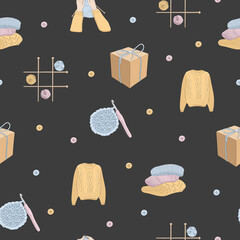 Knitting elements pattern