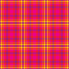 Plaid seamless pattern. Vector background of textile ornament. Flat fabric design.