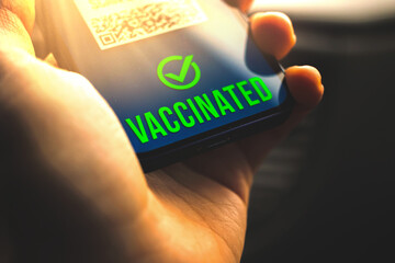Vaccine passport with negative result, COVID-19 test result, health passport