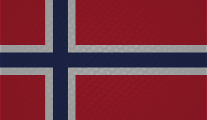 Fototapeta premium Grunge Norway flag. Norway flag with waving grunge texture.