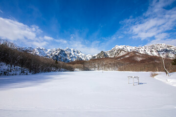 ski resort in the mountains