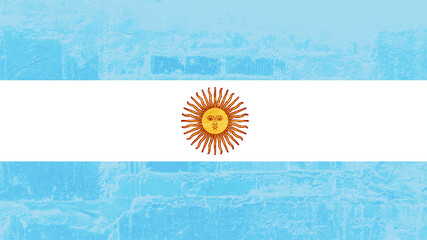wall texture argentinian flag