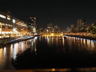 Foto op Plexiglas night view of the city © chartreuse
