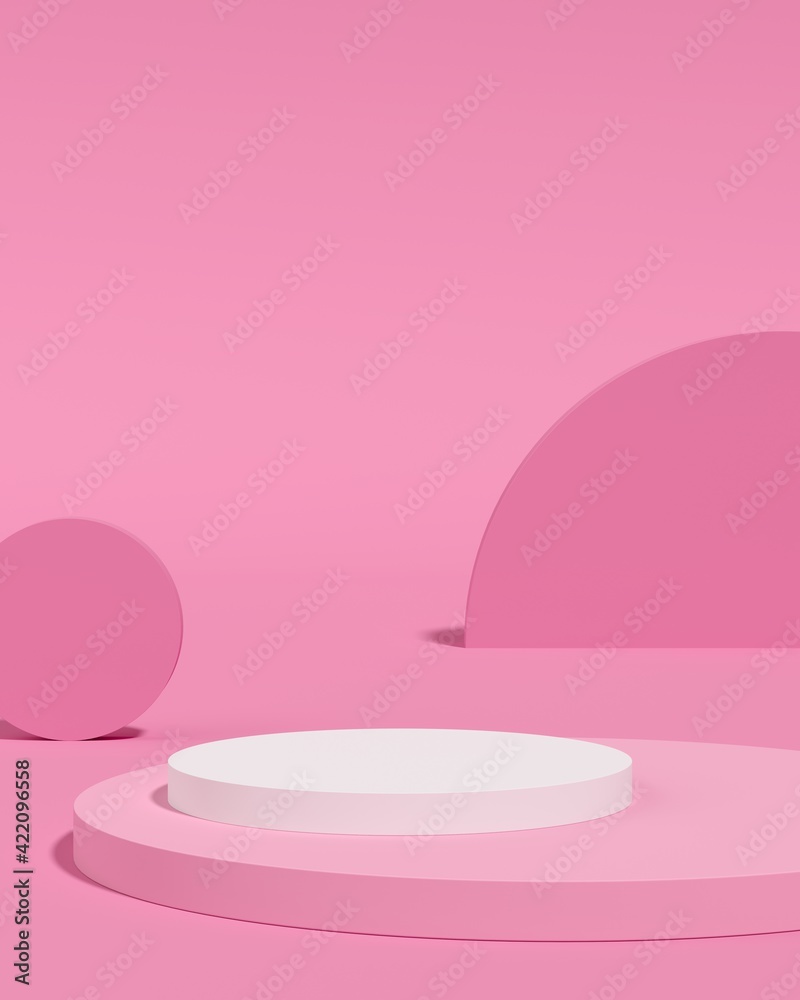 Poster abstract background minimal style for product branding. mock up scene and empty space. 3d render
