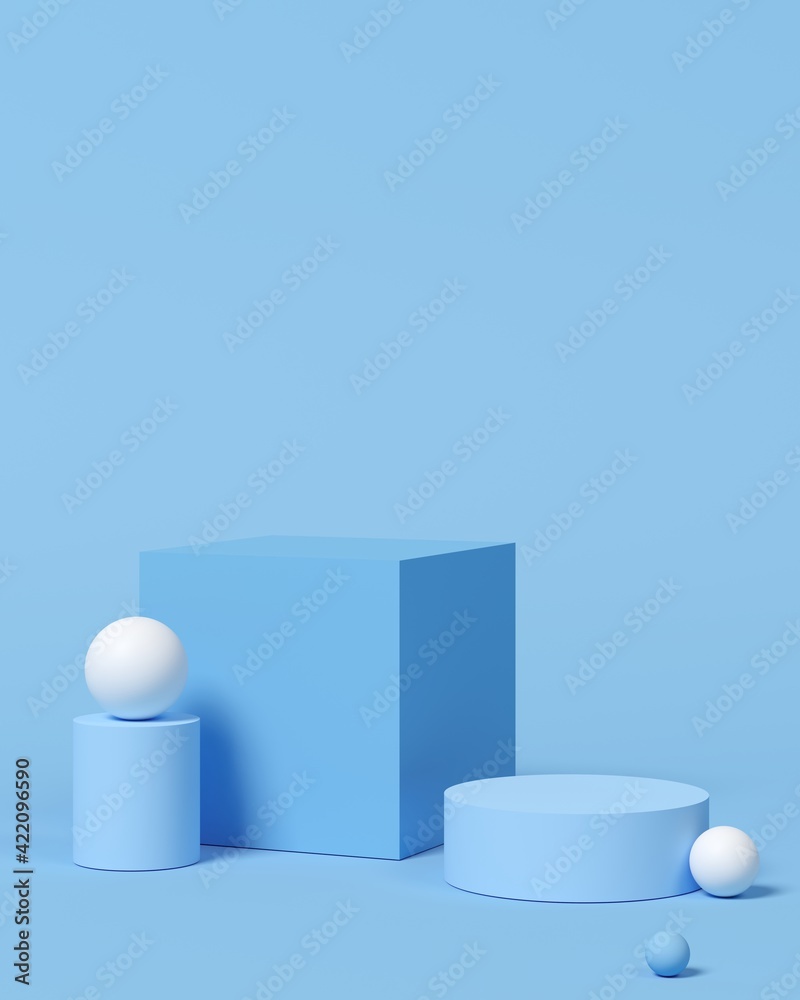 Poster abstract background minimal style for product branding. mock up scene and empty space. 3d render