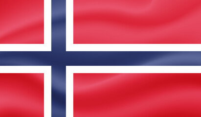 Fototapeta premium Grunge Norway flag. Norway flag with waving grunge texture.